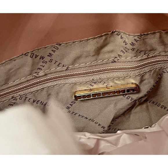 NWT STEVE MADDEN BREGINE SATCHEL CROSSBODY HAND BAG PINK TIK TOK VIRAL TRENDY - Picture 7 of 7